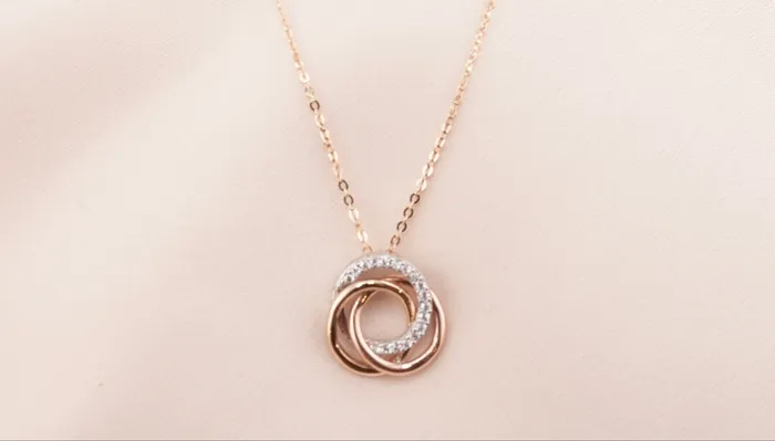 Necklaces 14K Gold Fancy Necklace NK0246 AB and J