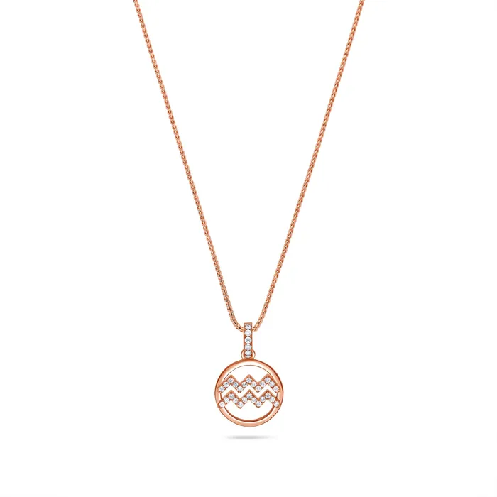 Necklaces IF Co Nano Zodiac Necklace Aquarius