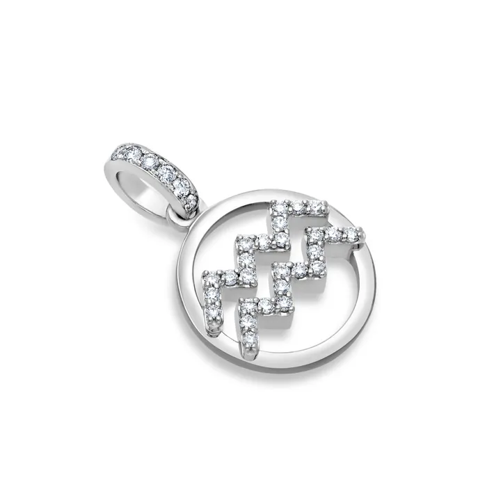 Necklaces IF Co Nano Zodiac Necklace Aquarius
