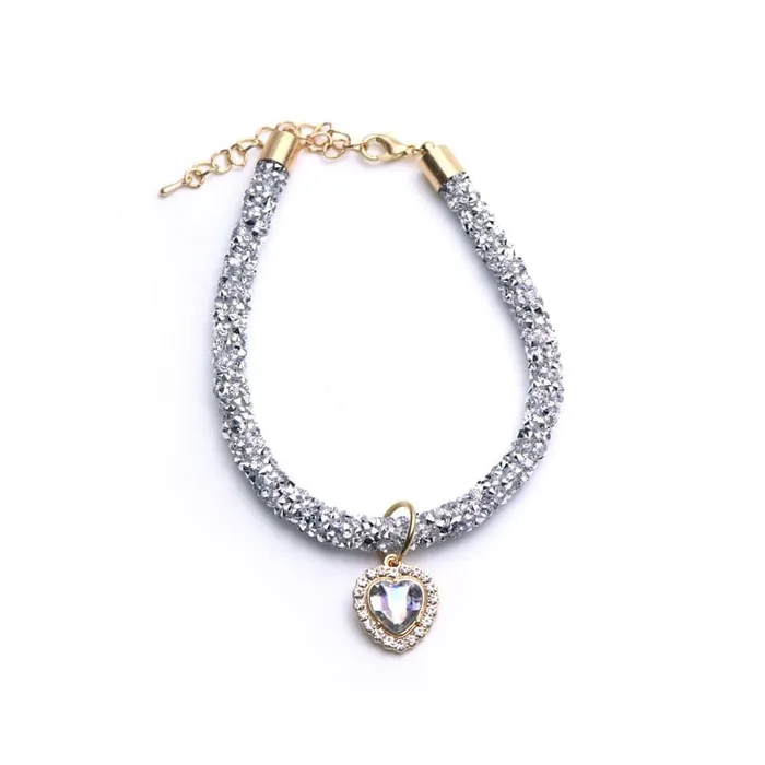 Necklaces Luxury Cat Collar Heart Pendant CatCurio Pet Store