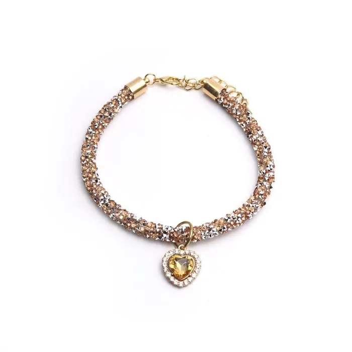 Necklaces Luxury Cat Collar Heart Pendant CatCurio Pet Store