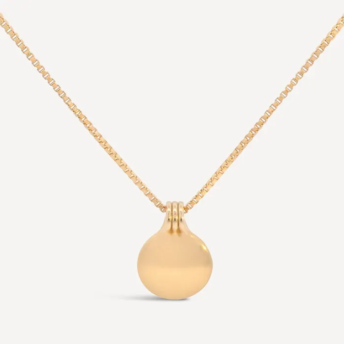 Necklaces Sheena Marshall Forma Circle Pendant Necklace Solid Gold