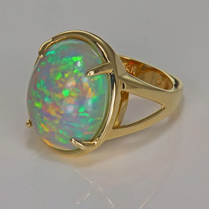 Rings 14K Yellow Gold Welo Opal Ring 1456 Carats vendorunknown