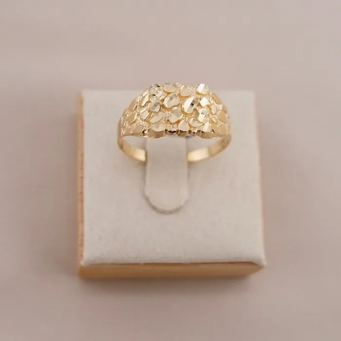 Rings AB and J jewelry 14k Gold Nugget Ring R6015