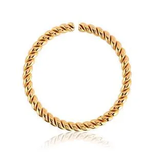 Rings Tulsa Body Jewelry 16g Braided Gold Continuous Ring