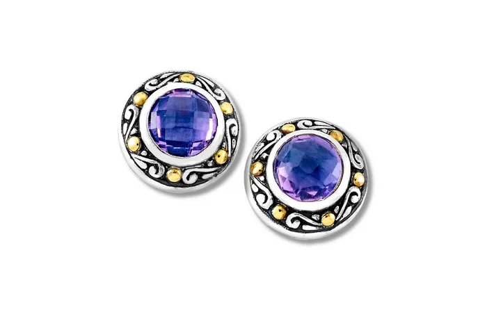 Samuel B Earrings Ambang Earrings Amethyst