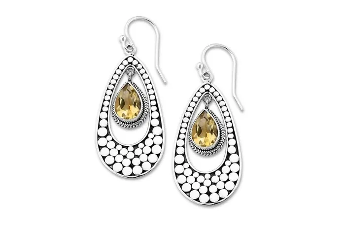Samuel B Earrings Ayung Earrings Citrine