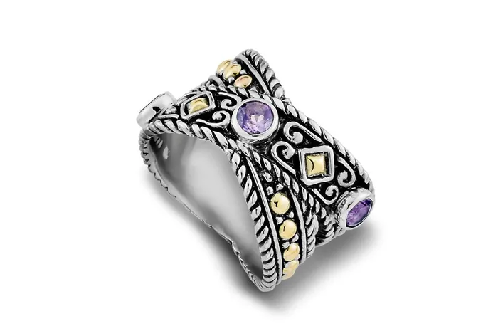 Samuel B Ramu Ring Amethyst Rings