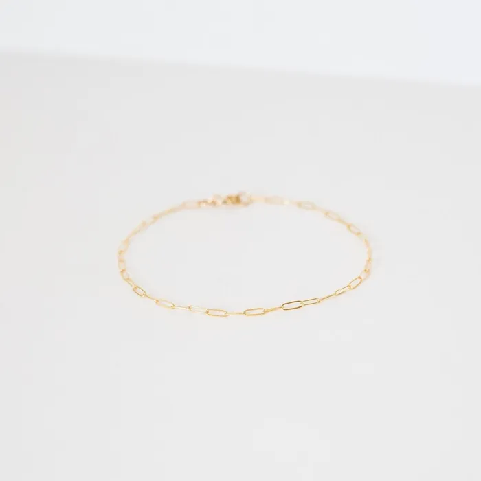 Sheena Marshall Jewelry Bracelets SAMPLE SALE Livy Link Bracelet Gold Fill