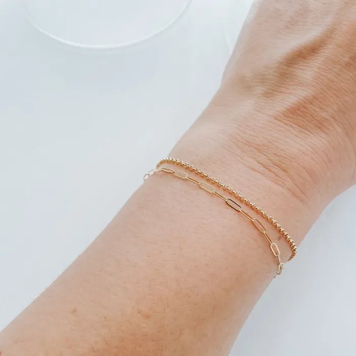 Sheena Marshall Jewelry Bracelets SAMPLE SALE Livy Link Bracelet Gold Fill