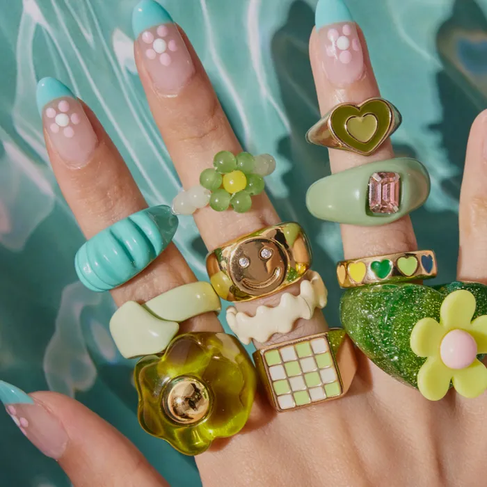 shopsnackbreak Flower Power Ring in Melon Rings