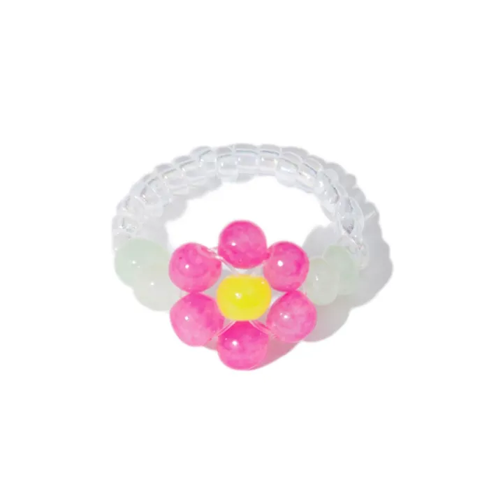 shopsnackbreak Flower Power Ring in Melon Rings