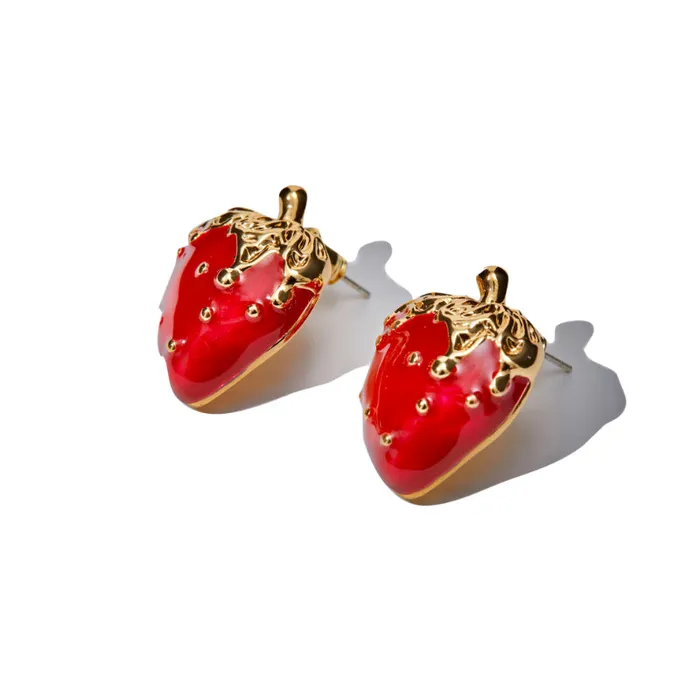 shopsnackbreak Strawberry Earrings Earrings shopsnackbreak Strawberry Earrings Earrings