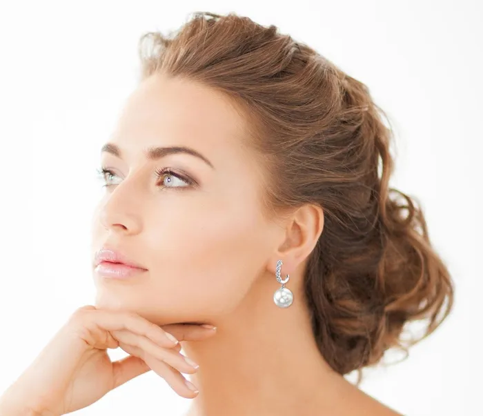 SPT Earrings White South Sea Pearl Diamond Artemis Earrings