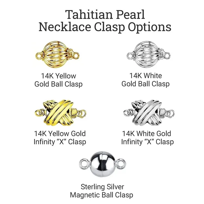 SPT Necklaces Bright Silver Tahitian True Round Pearl Necklace 100120mm AAAA Quality