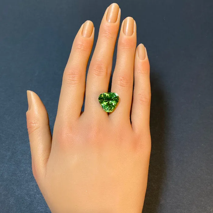 Trilliant Cut Peridot 1418 Carats vendorunknown Rings