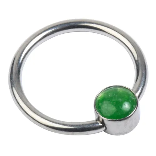 Tulsa Body Jewelry 14g Titanium Captive Gemstone Disc Bead Ring Rings Tulsa Body Jewelry 14g Titanium Captive Gemstone Disc Bead Ring Rings
