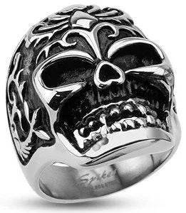 Tulsa Body Jewelry Rings Stainless Power Animal Skull Ring