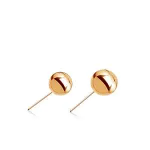Tulsa Body Jewelry Rose Gold Titanium Threadless Ball Earrings
