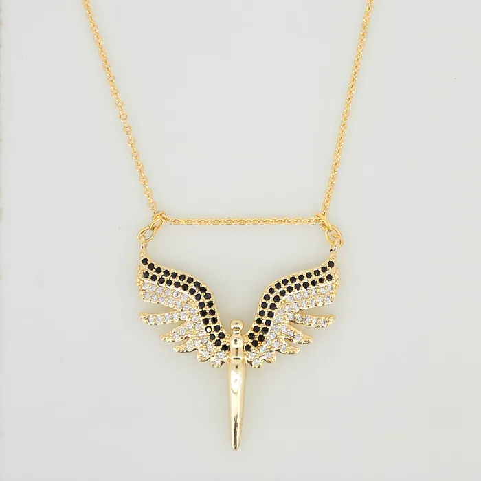Upakarna Necklaces Multi Angel Wings Necklace