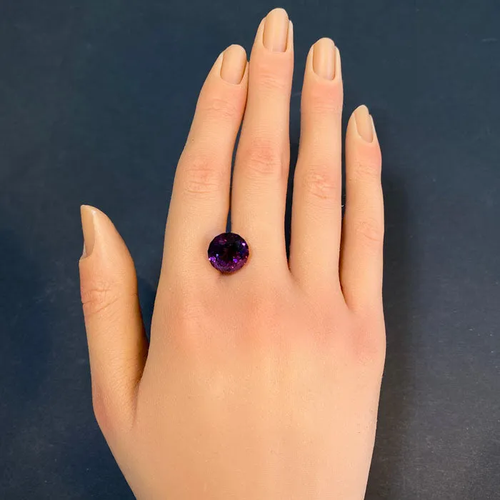 vendorunknown Round Portuguese Cut Amethyst 857 Carats Rings