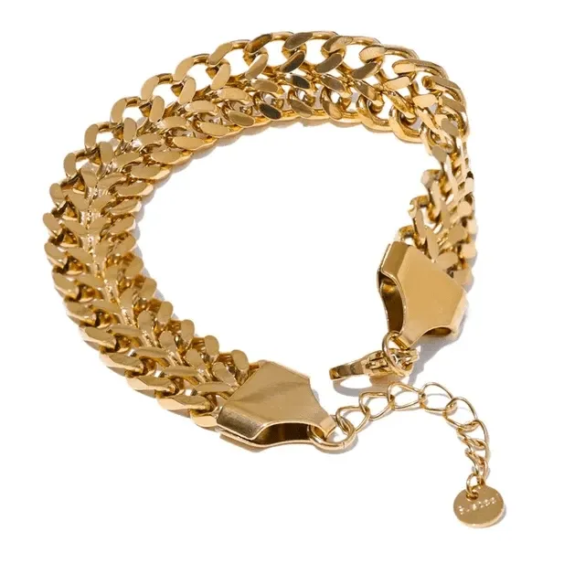 Wide Chain Cuban Bracelet Mabel Love Co Bracelets
