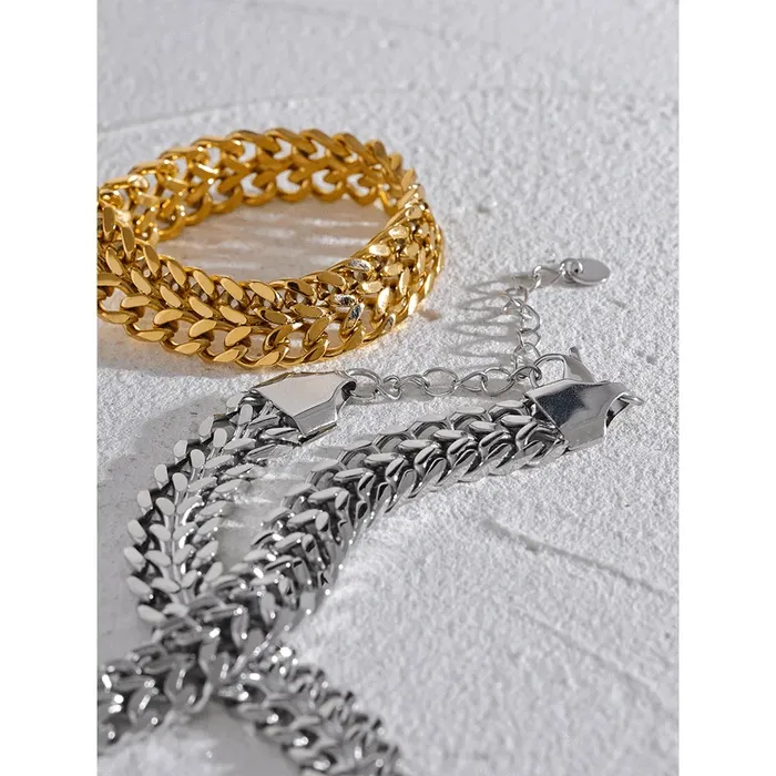 Wide Chain Cuban Bracelet Mabel Love Co Bracelets