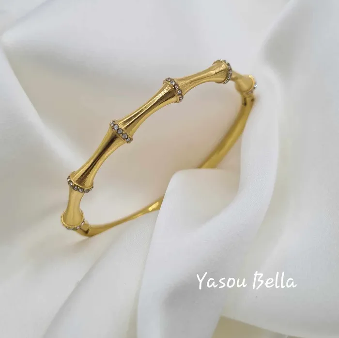 Yasou Bella Bracelets Bracelet Bambou Diamant d 58 cm