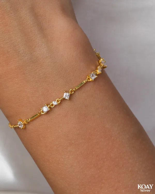 Zircon 011 Bracelet Gold Plated KOAY Silver Store Bracelets