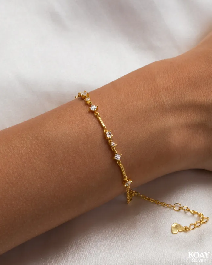 Zircon 011 Bracelet Gold Plated KOAY Silver Store Bracelets
