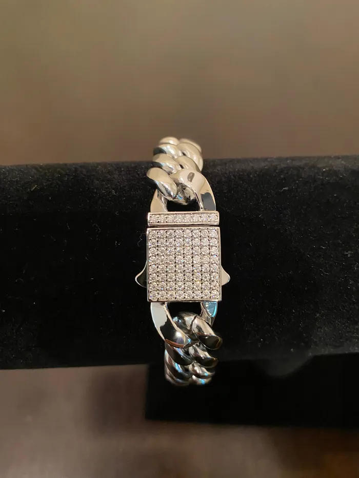12mm Hybrid Miami Cuban Link Bracelet 925 SilverWhite Gold DripGawd Jewelry Bracelets 12mm Hybrid Miami Cuban Link Bracelet 925 SilverWhite Gold DripGawd Jewelry Bracelets