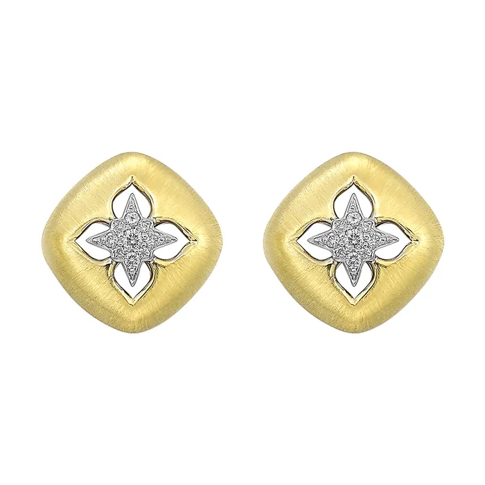 14Kt White Yellow Gold Diamond 110Ctw Earring Gems One Earrings