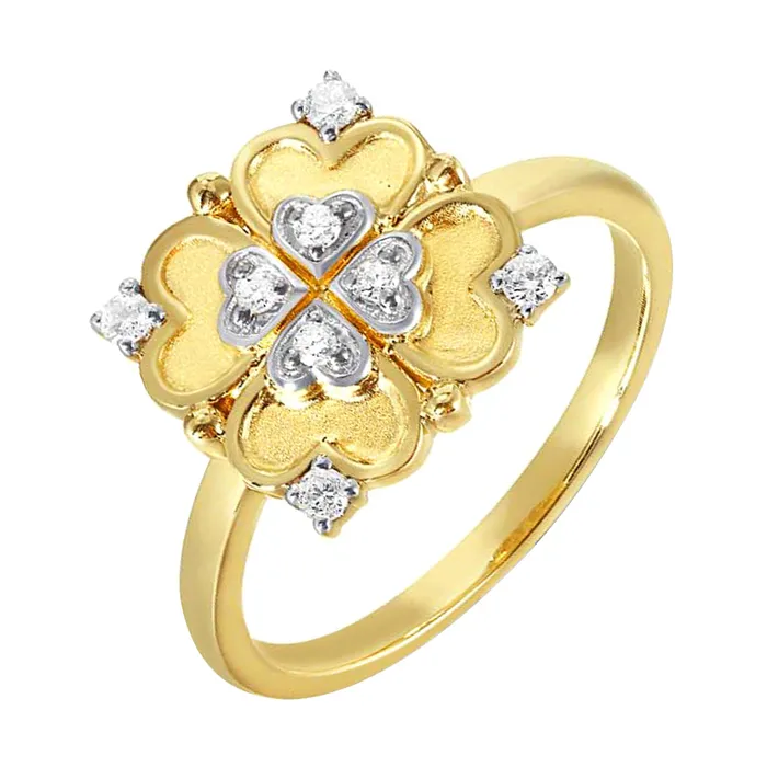 14KT Yellow Gold Diamond 18CTW Ring Gems One Rings