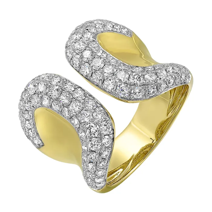 14Kt Yellow Gold Diamond 2Ctw Ring Gems One Rings