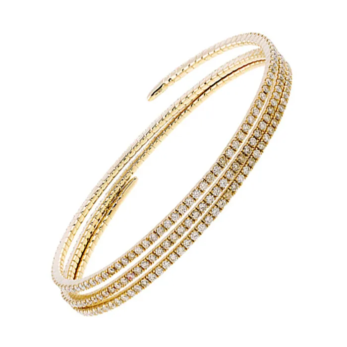 14Kt Yellow Gold Diamond 4 78Ctw Bangle Gems One PreStyled Sets