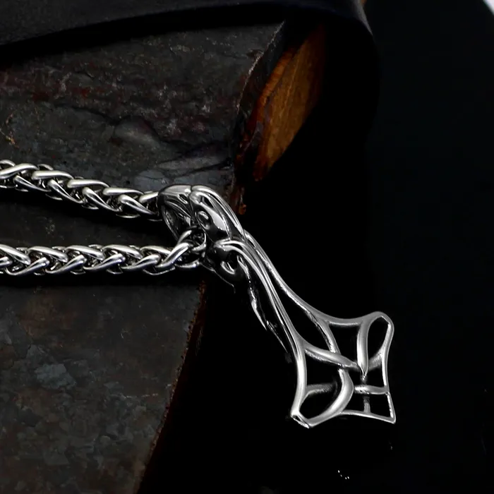 AE Necklaces Thors Hammer Necklace Celtic Mjolnir