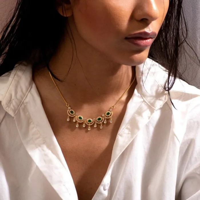 Anya CZ Silver Pendant Necklace SILVER Necklaces