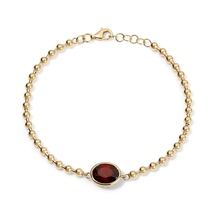 Bezel Oval Gemstone Chain Bracelet SG Fine Bracelets Bezel Oval Gemstone Chain Bracelet SG Fine Bracelets