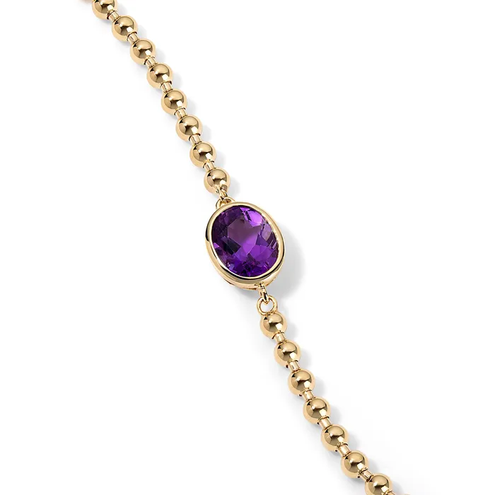 Bezel Oval Gemstone Chain Bracelet SG Fine Bracelets Bezel Oval Gemstone Chain Bracelet SG Fine Bracelets
