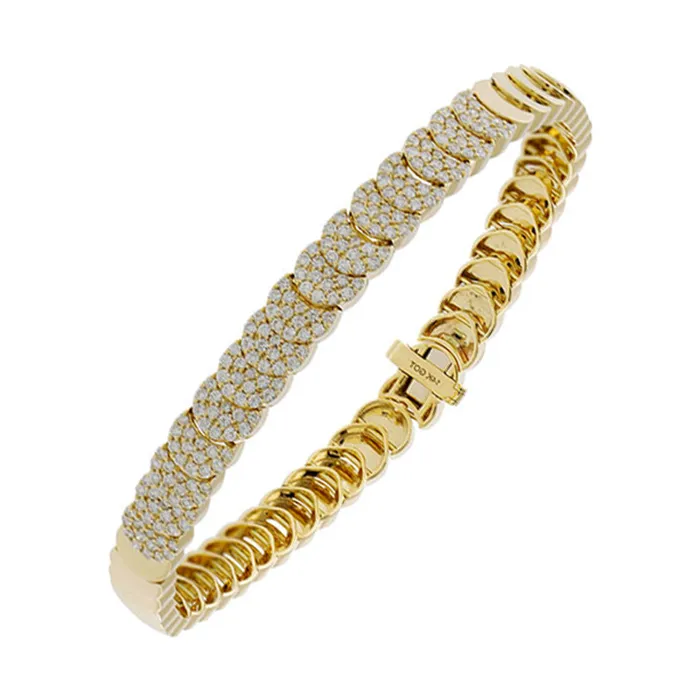 Bracelets 14Kt Yellow Gold Diamond 1 110Ctw Bracelet Gems One