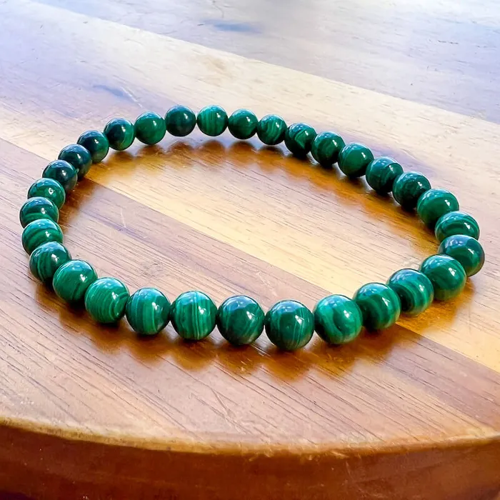 Bracelets Genuine Malachite Stone Bead Bracelet Magic Crystals