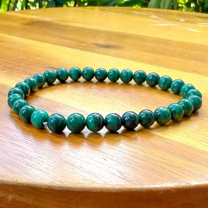 Bracelets Genuine Malachite Stone Bead Bracelet Magic Crystals