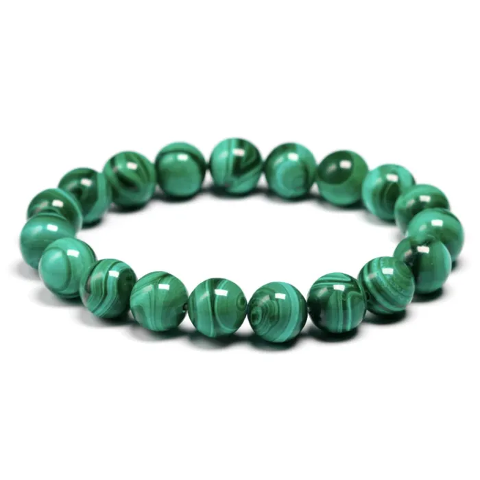 Bracelets Genuine Malachite Stone Bead Bracelet Magic Crystals