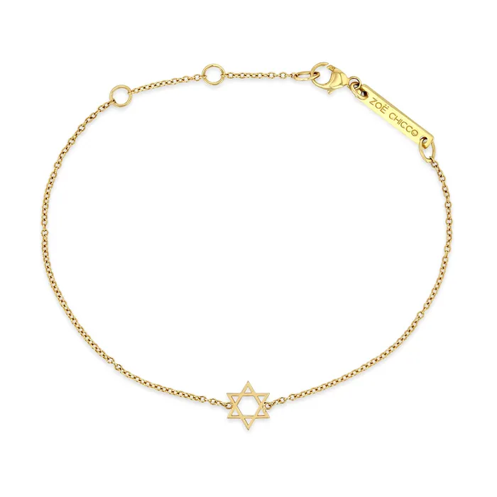 Bracelets Midi Bitty Star of David Bracelet Zoe Chicco