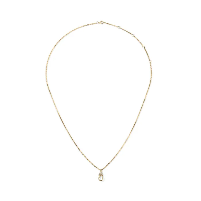 Chain Necklace with Pave Albert Clasp SG Fine Necklaces