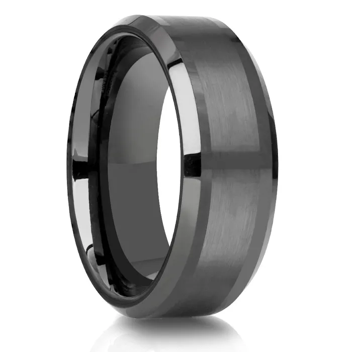 Clean Casting Jewelry Mans Wedding Ring Gunmetal Wedding Ring Tungsten Wedding Band Gunmetal Ring Band Rings