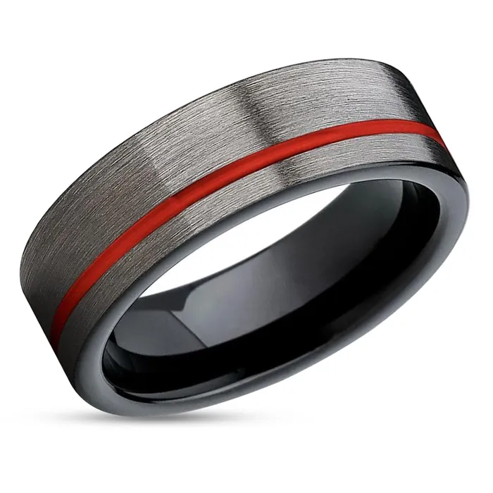 Clean Casting Jewelry Rings Black Tungsten Ring Red Wedding Band Tungsten Wedding Ring Red Wedding Ring Clean Casting Jewelry Rings Black Tungsten Ring Red Wedding Band Tungsten Wedding Ring Red Wedding Ring