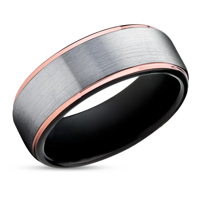 Clean Casting Jewelry Rings Black Tungsten Wedding Band Black Tungsten Ring Rose Gold Tungsten Carbide Ring Clean Casting Jewelry Rings Black Tungsten Wedding Band Black Tungsten Ring Rose Gold Tungsten Carbide Ring