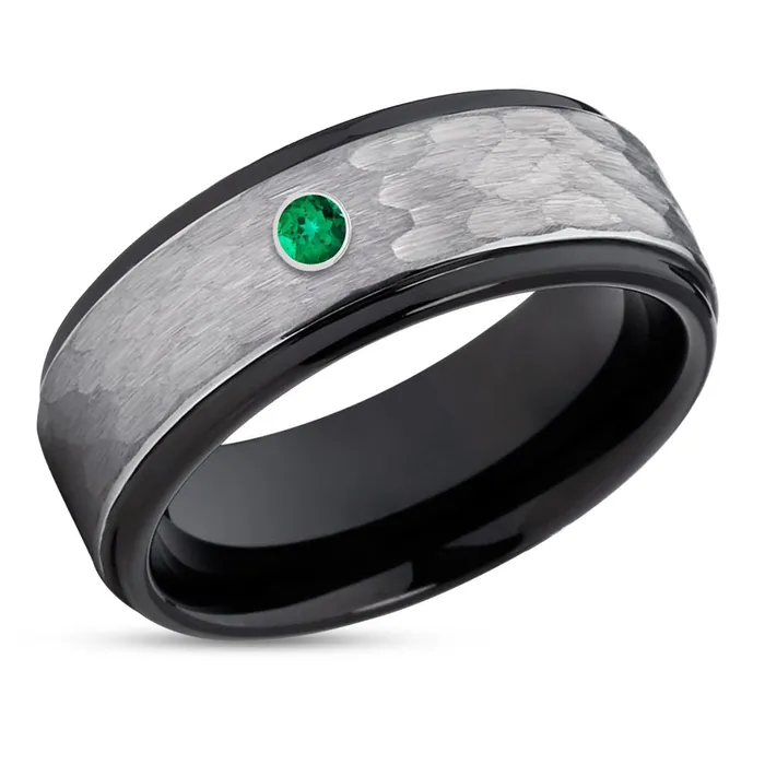 Clean Casting Jewelry Rings Black Tungsten Wedding Ring Emerald Wedding Ring Black Wedding Ring Mans Ring Clean Casting Jewelry Rings Black Tungsten Wedding Ring Emerald Wedding Ring Black Wedding Ring Mans Ring