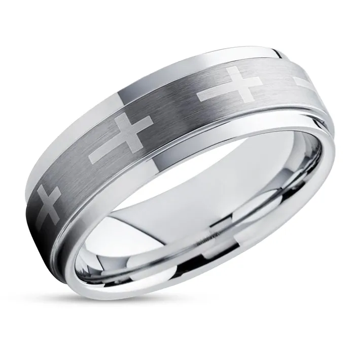 Clean Casting Jewelry Rings Christian Ring Tungsten Wedding Band Cross Wedding Band Wedding Ring Clean Casting Jewelry Rings Christian Ring Tungsten Wedding Band Cross Wedding Band Wedding Ring